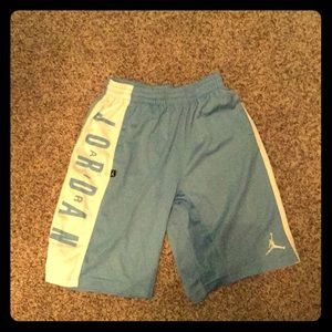 Jordan’s blue shorts